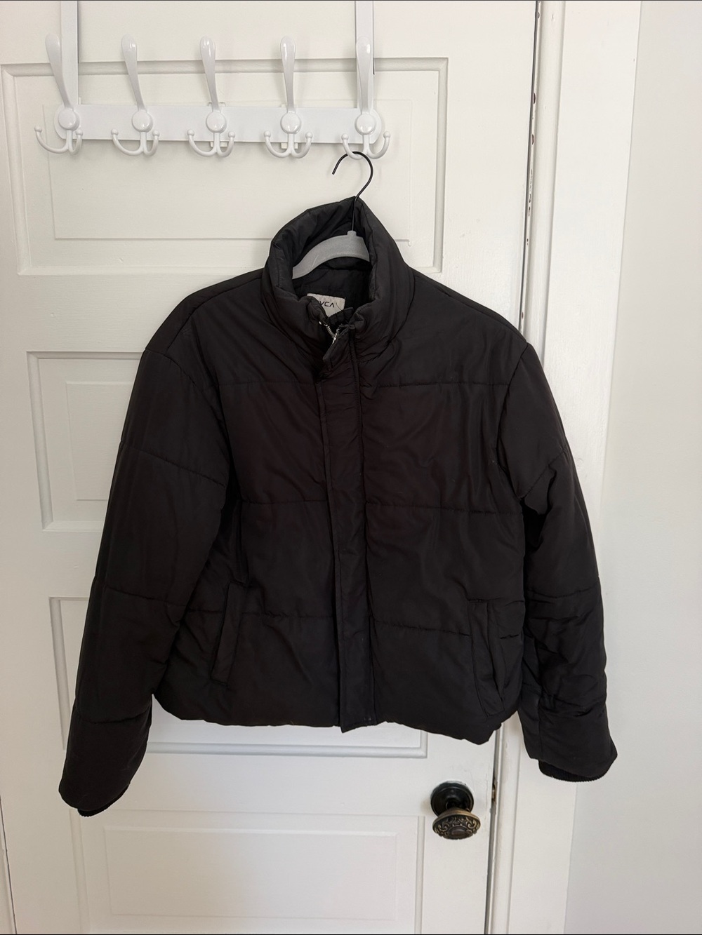 RVCA black bomber puffer jacket